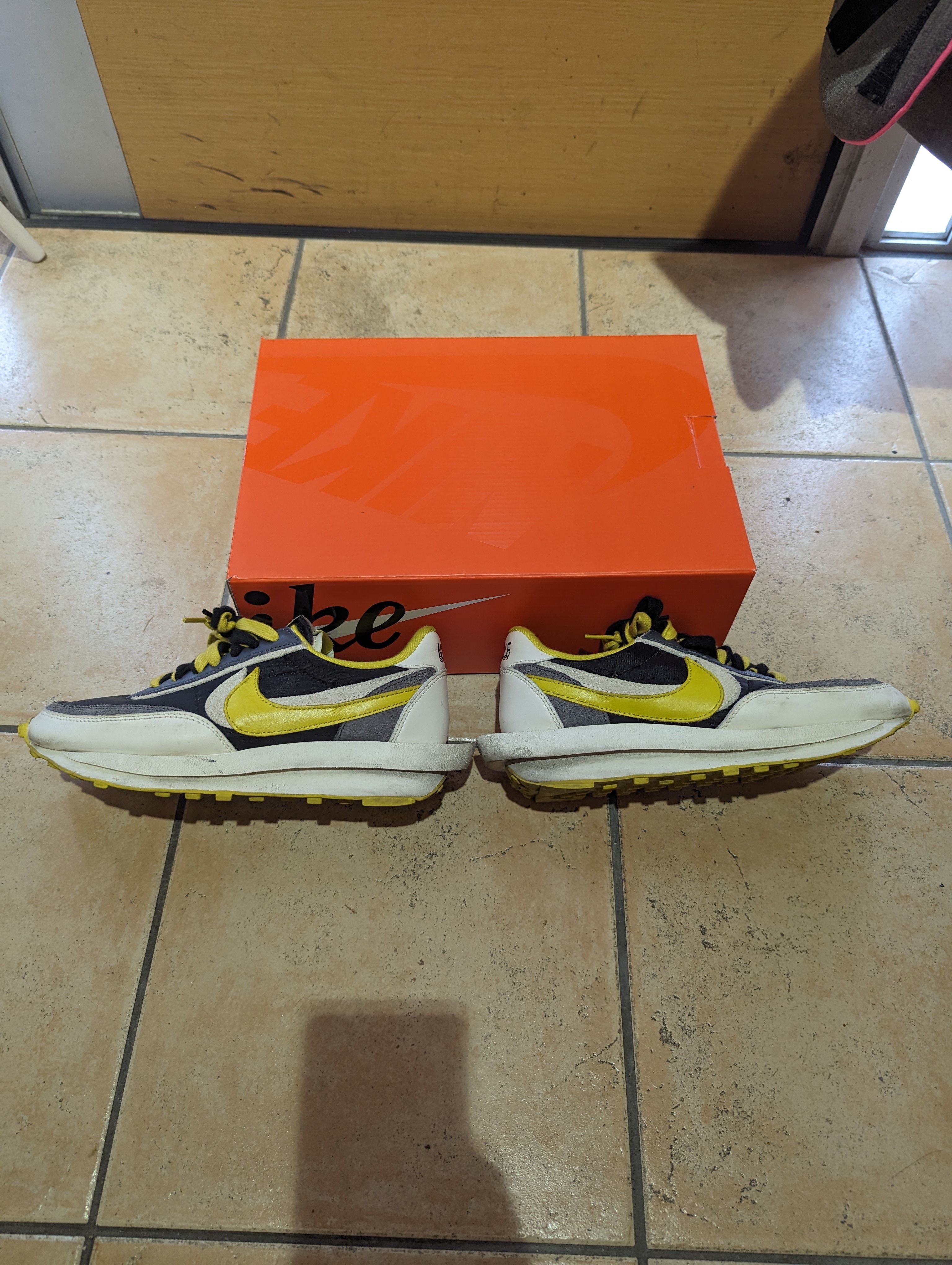 UNDERCOVER × sacai × Nike LD Waffle "Black/Sail-Dark Grey-Bright Citron"