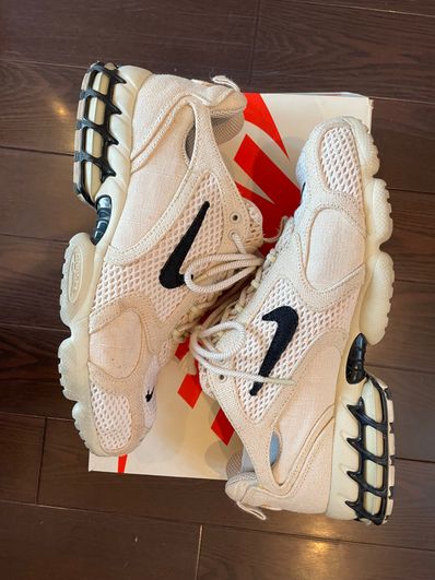 Stussy × Nike Air Zoom Spiridon CG 2 "Fossil/Black"