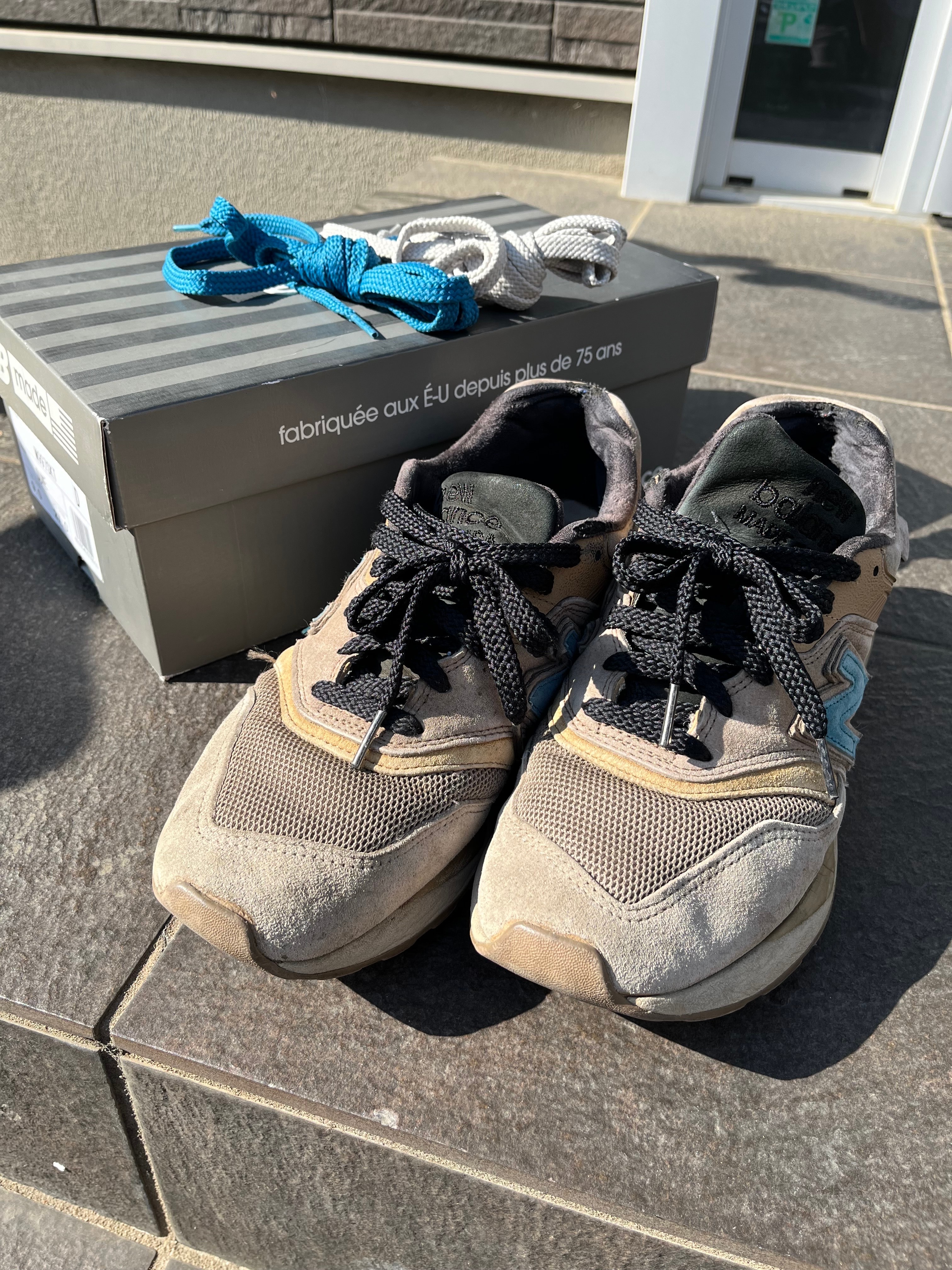 KITH × nonnative × New Balance 997S Fusion "Brown/Black-Cobalt Blue"