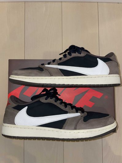 Travis Scott × Nike Air Jordan 1 Low OG SP-T "Black/Dark Mocha"