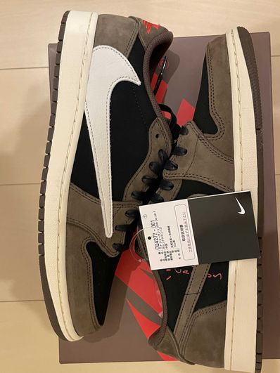 Travis Scott × Nike Air Jordan 1 Low OG SP-T "Black/Dark Mocha"