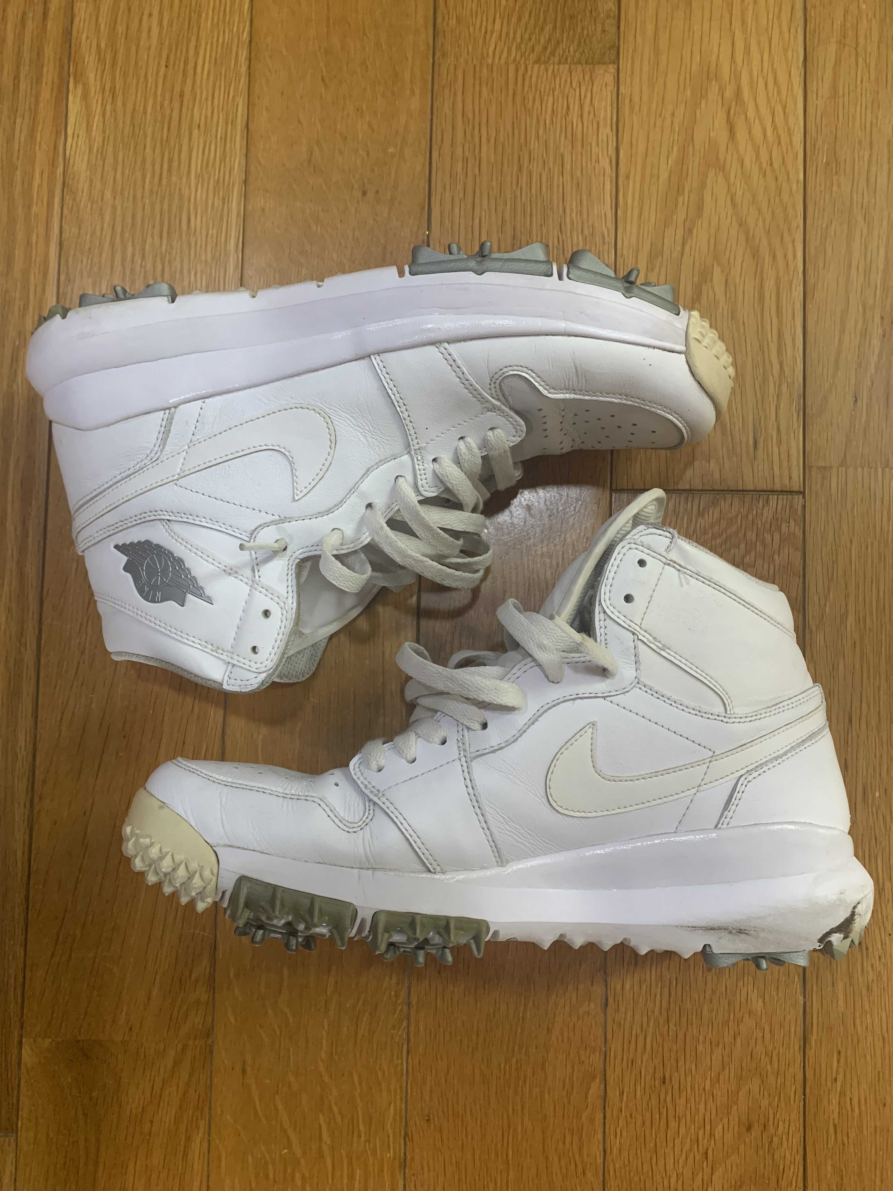 Nike Air Jordan 1 Retro High Golf "Cleat White Metallic"