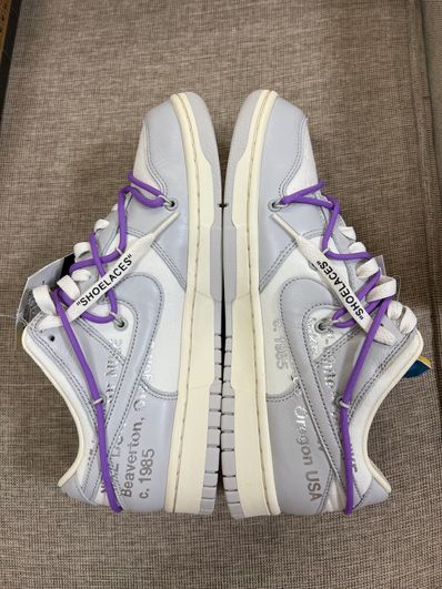 Off-White × Nike Dunk Low "Sail/Neutral Gray"