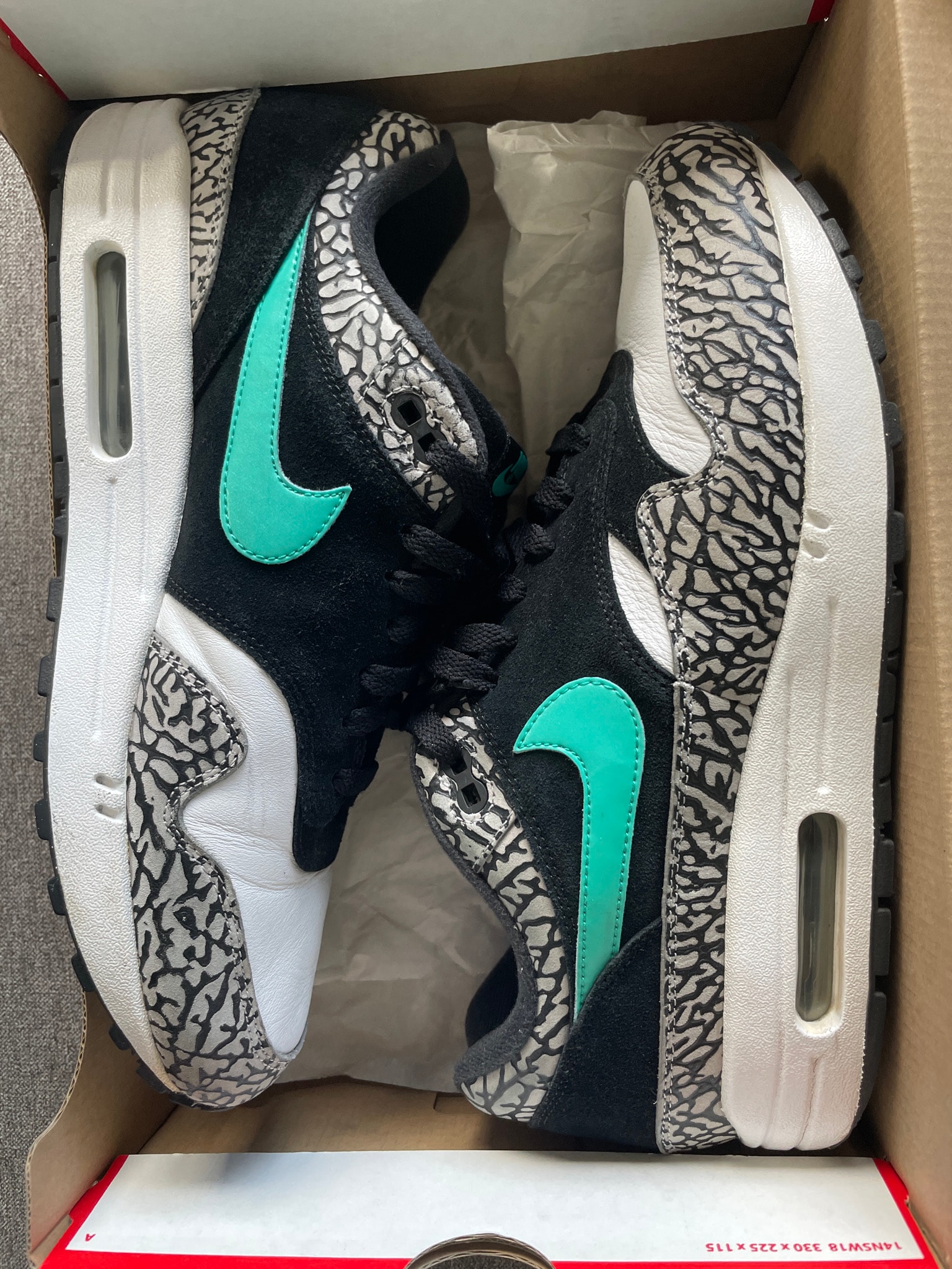 atmos × Nike Air Max 1 PRM Retro "Elephant/Safari" (2017)