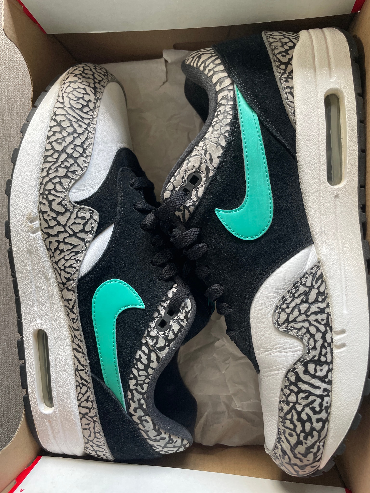 atmos × Nike Air Max 1 PRM Retro "Elephant/Safari" (2017)
