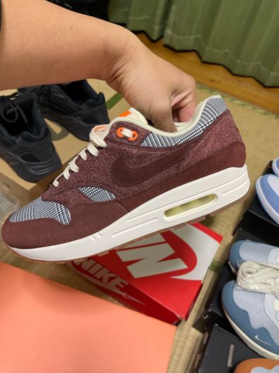 NIKE AIR MAX 1 HOUNDSTOOTH BRONZE ECLIPSE