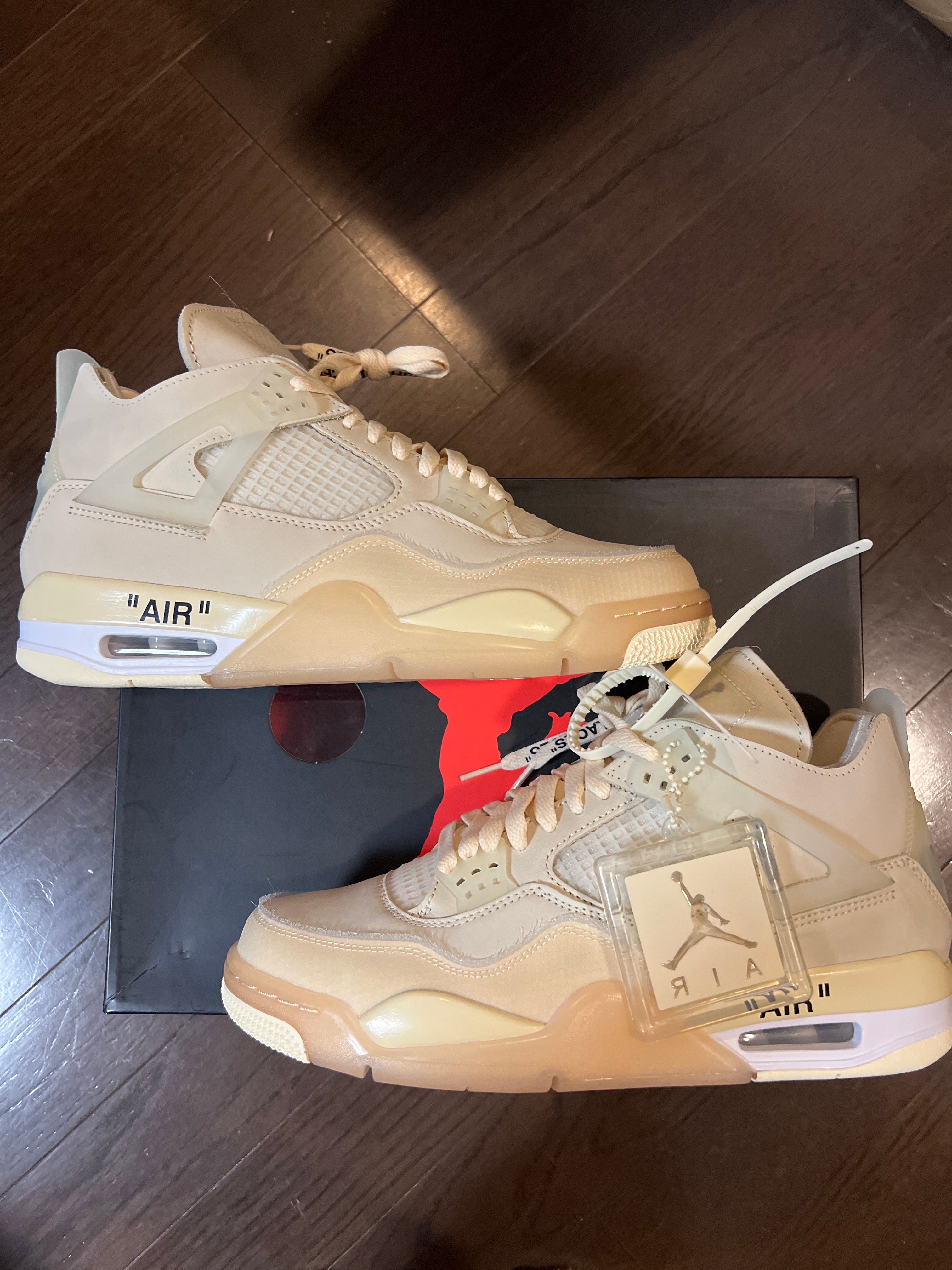 Off-White × Nike Women's Air Jordan 4 SP "Sail"