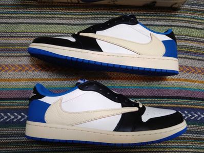 Travis Scott × fragment design × Nike Air Jordan 1 Low OG SP "Military Blue"