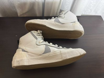 sacai × NIKE BLAZER MID "WHITE/WOLF GREY"