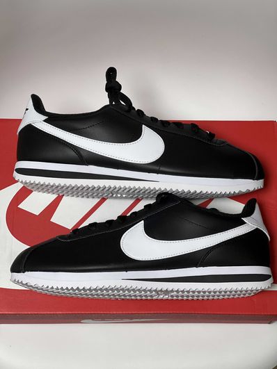 NIKE CORTEZ BASIC LEATHER "WHITE/BLACK"