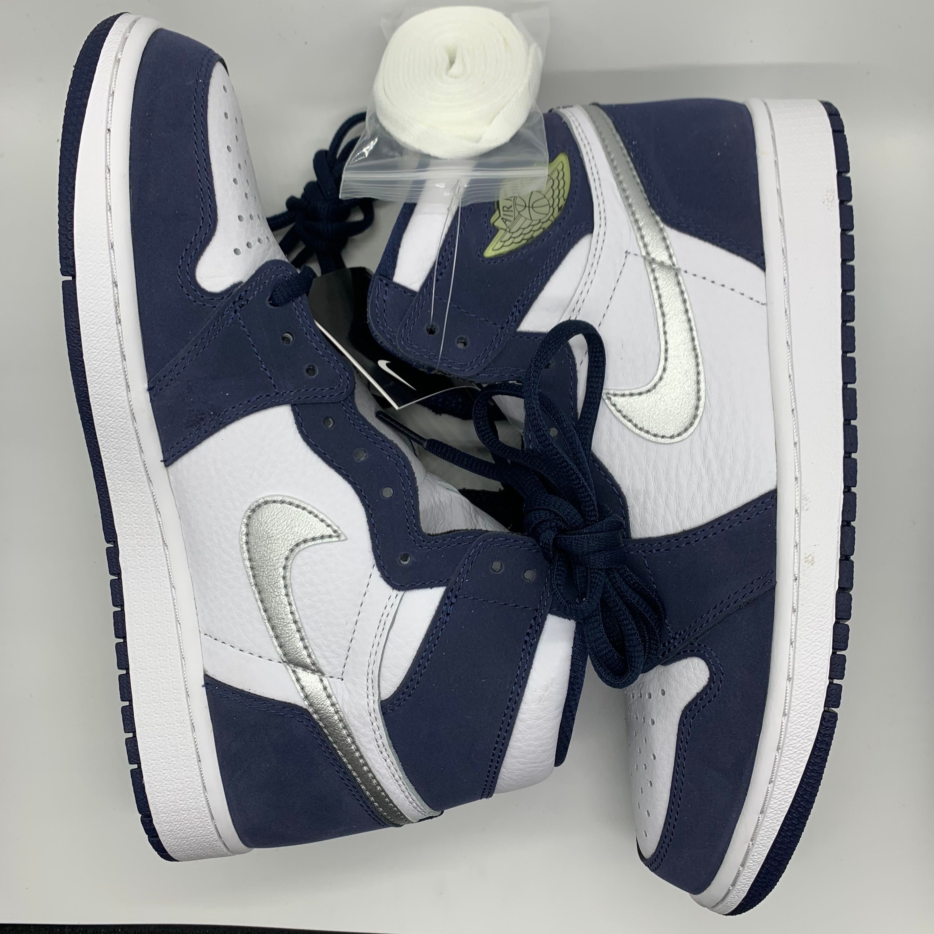 Nike Air Jordan 1 High OG CO.JP "White/Midnight Navy" (2020) (Standard Box)