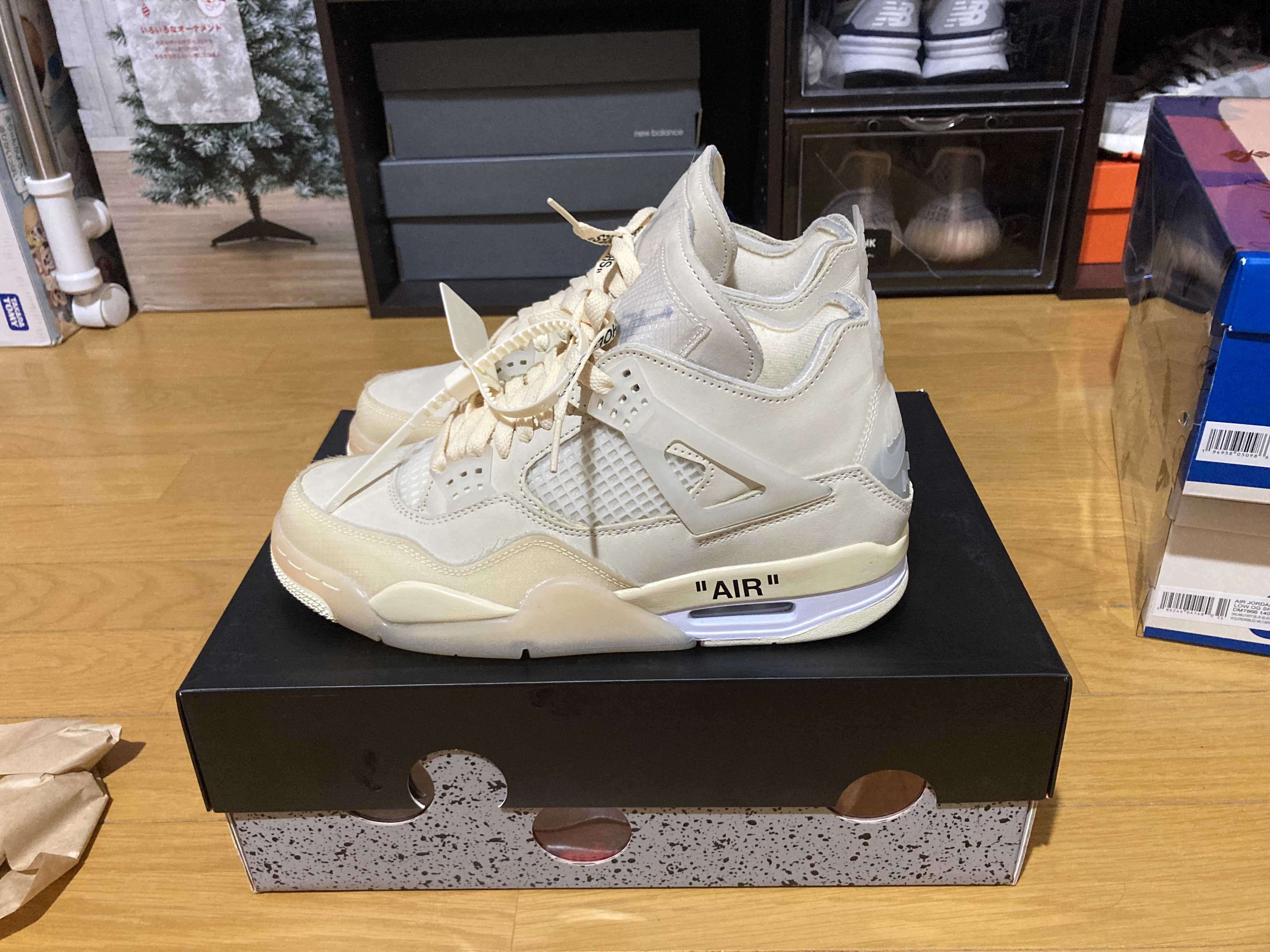 Off-White × Nike Women's Air Jordan 4 SP "Sail"