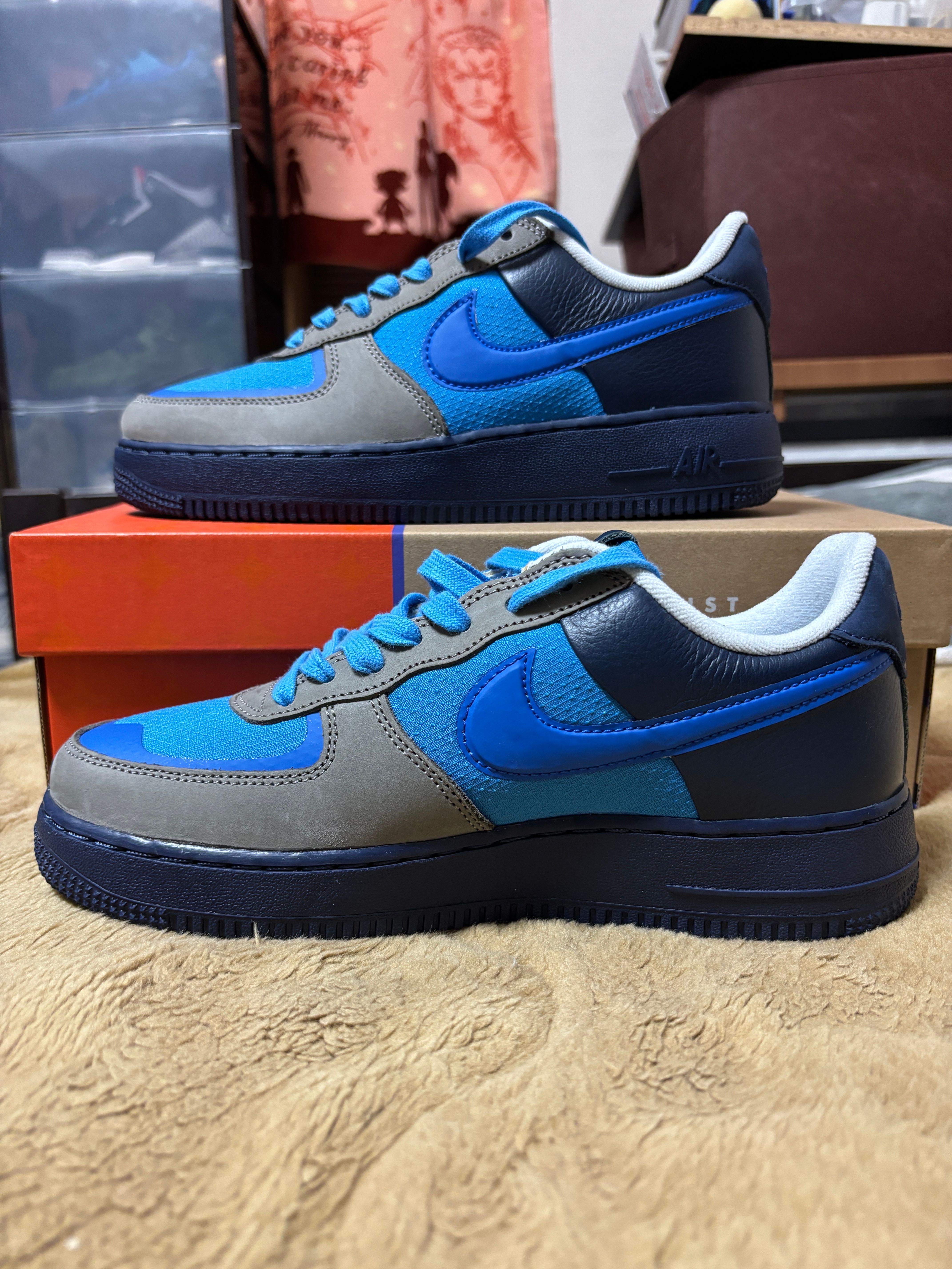 Stash × Nike Air Force 1 Low SP "Soft Grey and Harbor Blue" (2024)