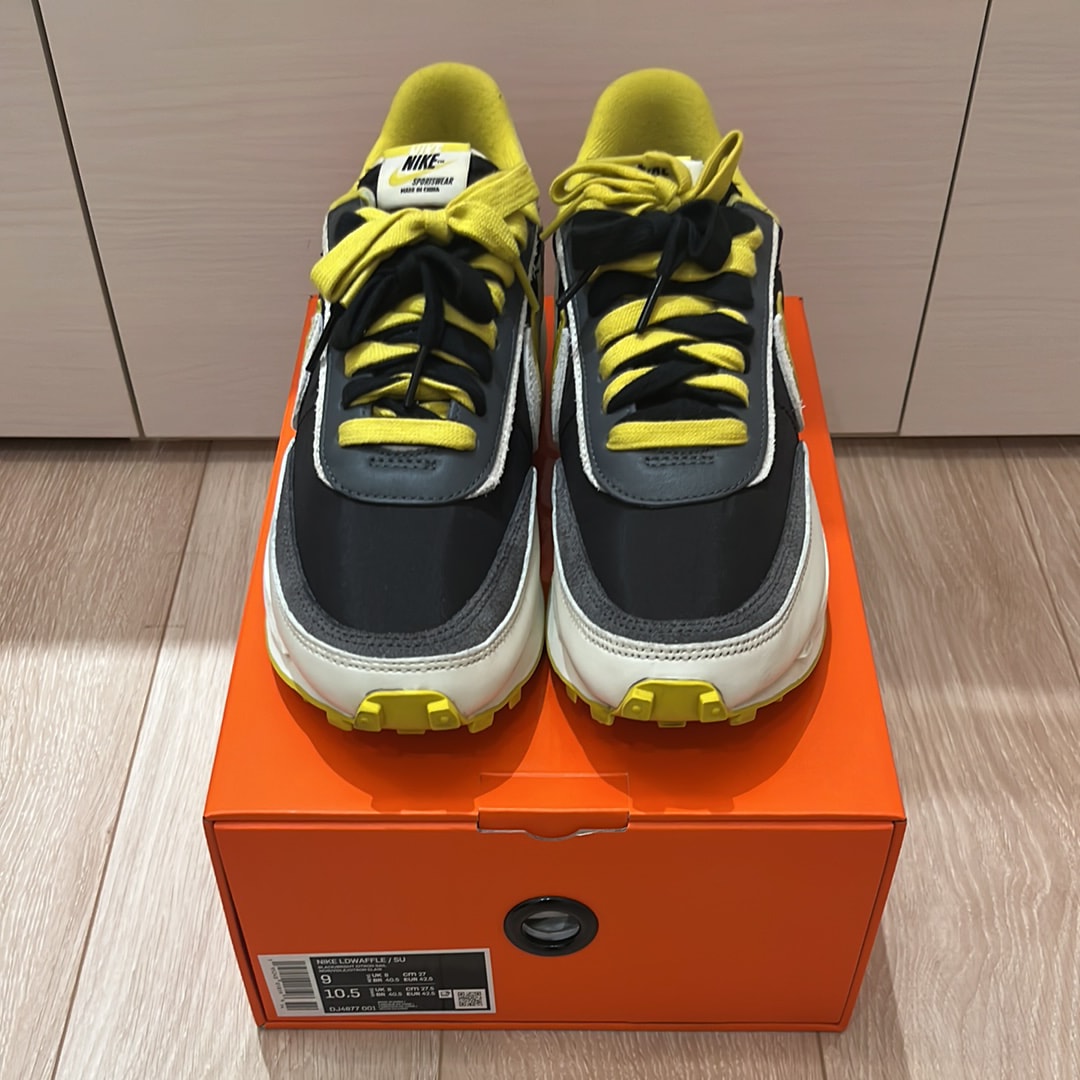 アンダーカバー × サカイ ナイキ LDワッフル "ブラック/セイル-ダークグレー-ブライトシトロン"