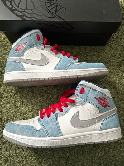 Nike Air Jordan 1 Mid SE "White/Hyper Royal/Red"
