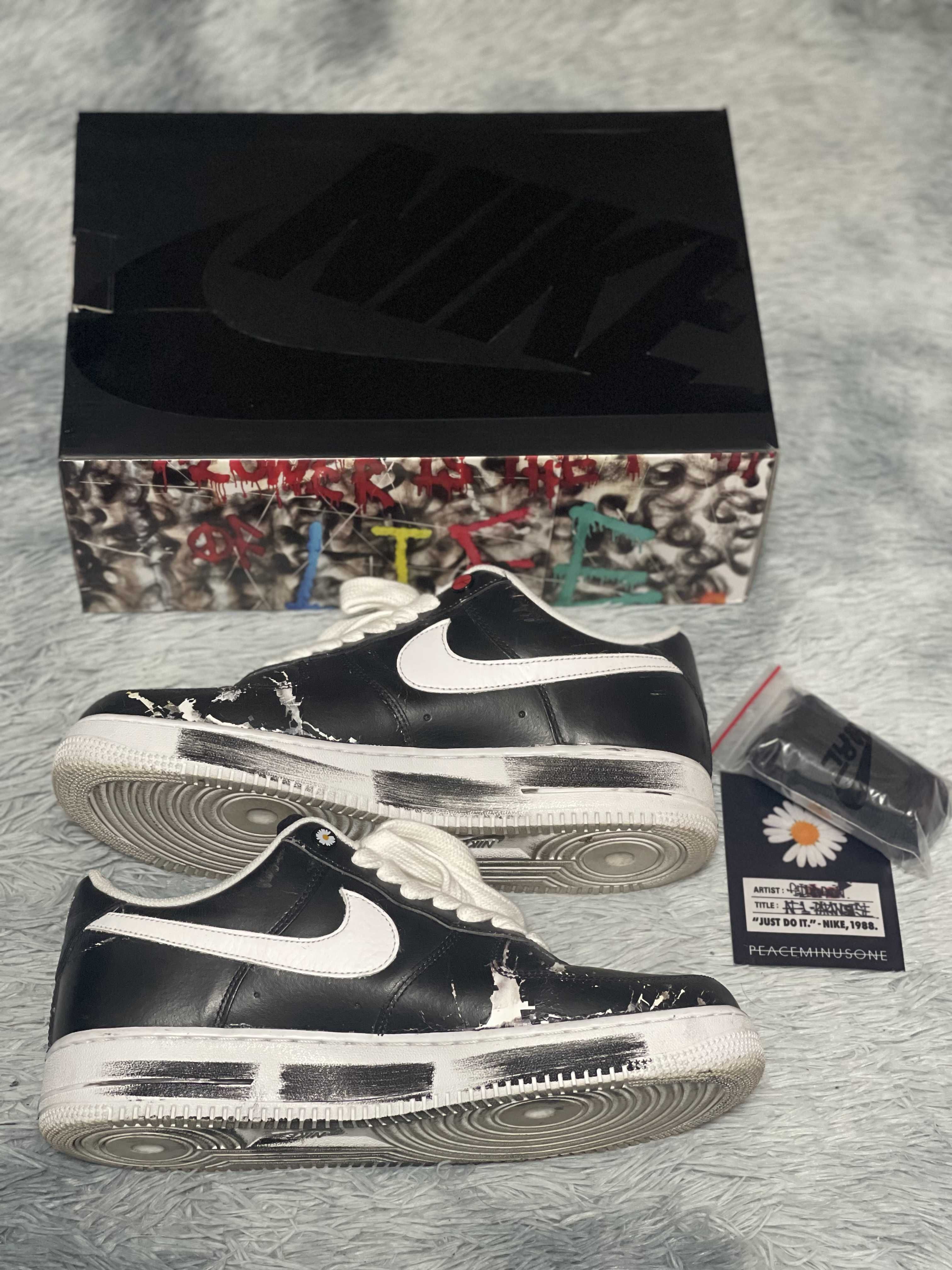 PEACEMINUSONE × Nike Air Force 1 Low Para Noise "Black" / G-DRAGON