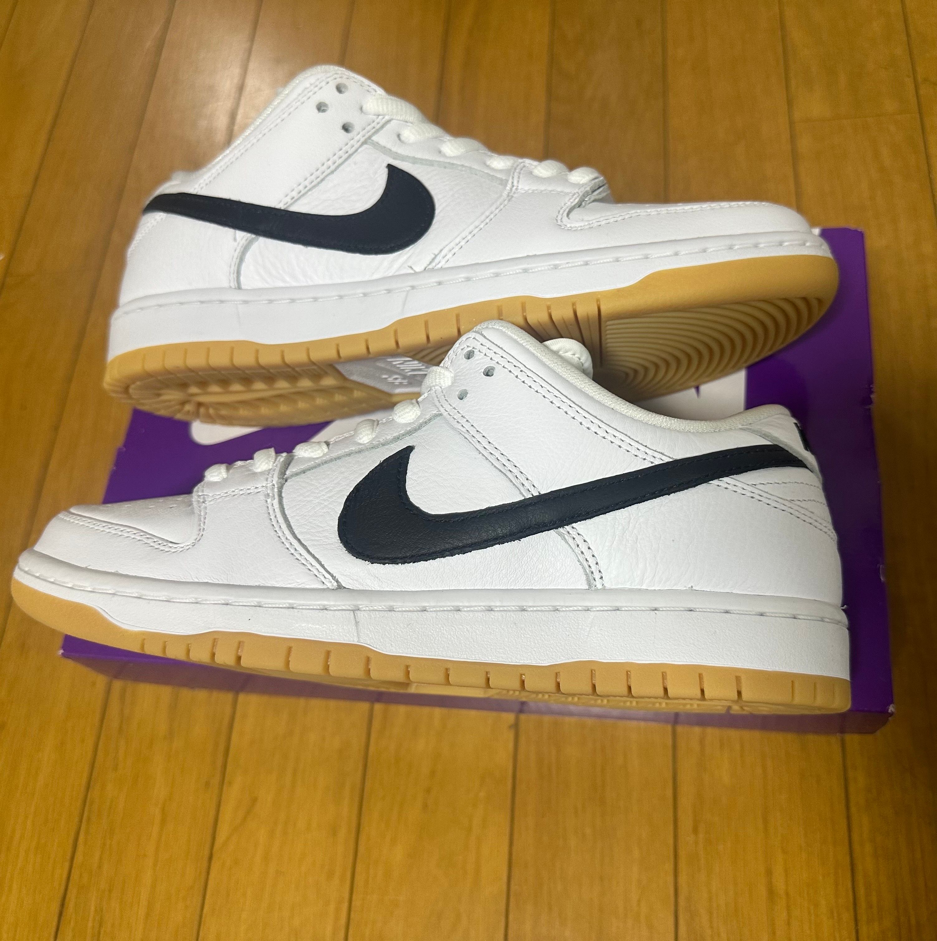 Nike SB Dunk Low Pro "White/Black-White-Gum Light Brown"