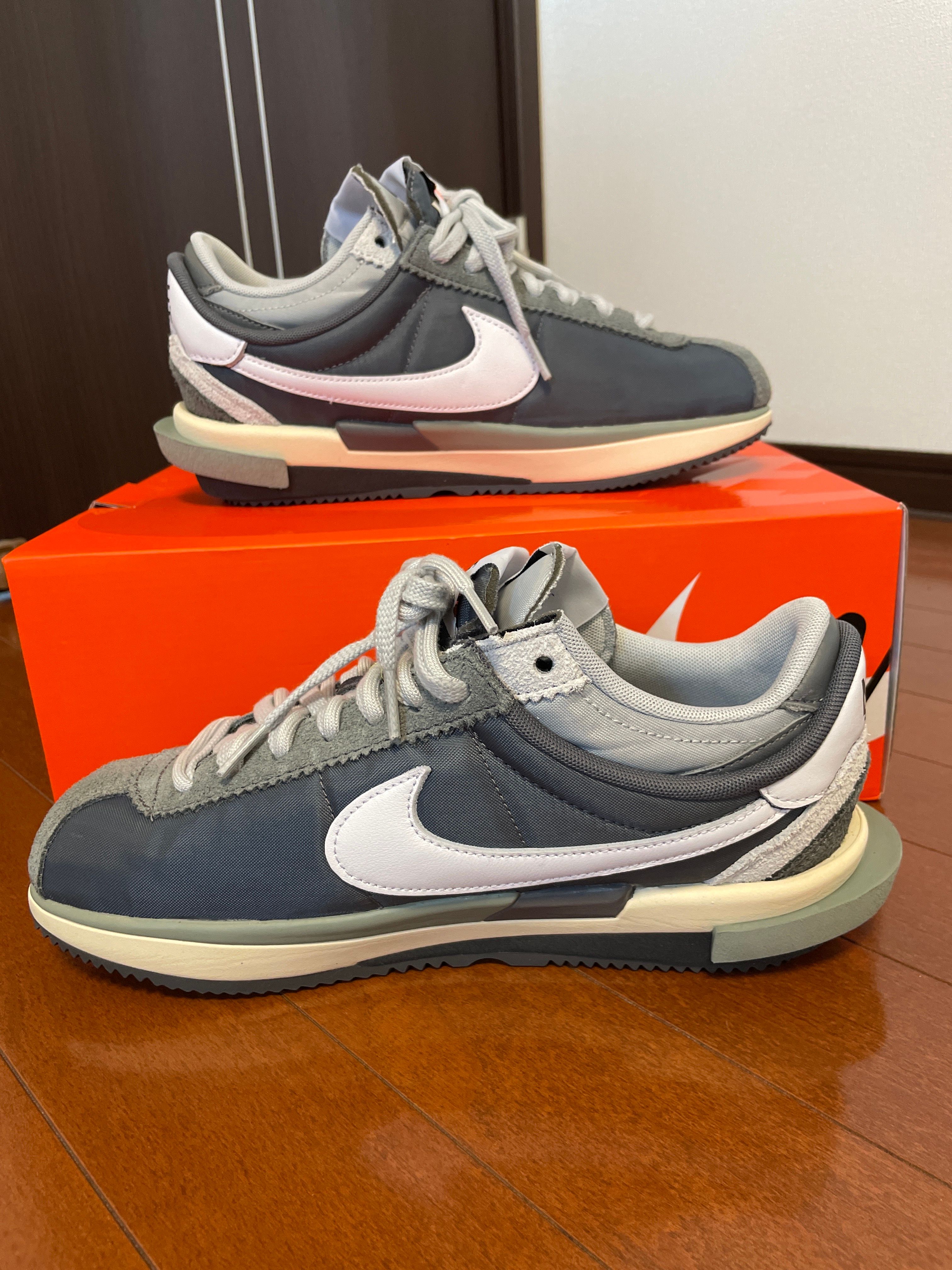 sacai × Nike Zoom Cortez "Iron Grey"