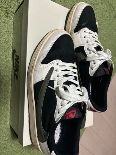 Travis Scott × Nike Women's Air Jordan 1 Low OG "Medium Olive"
