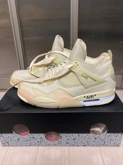 Off-White × Nike Women's Air Jordan 4 SP "Sail"