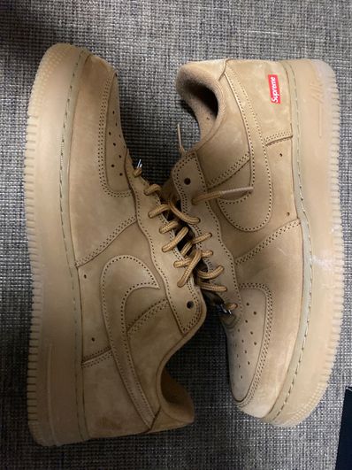 Supreme × Nike Air Force 1 Low "Flax/Wheat"