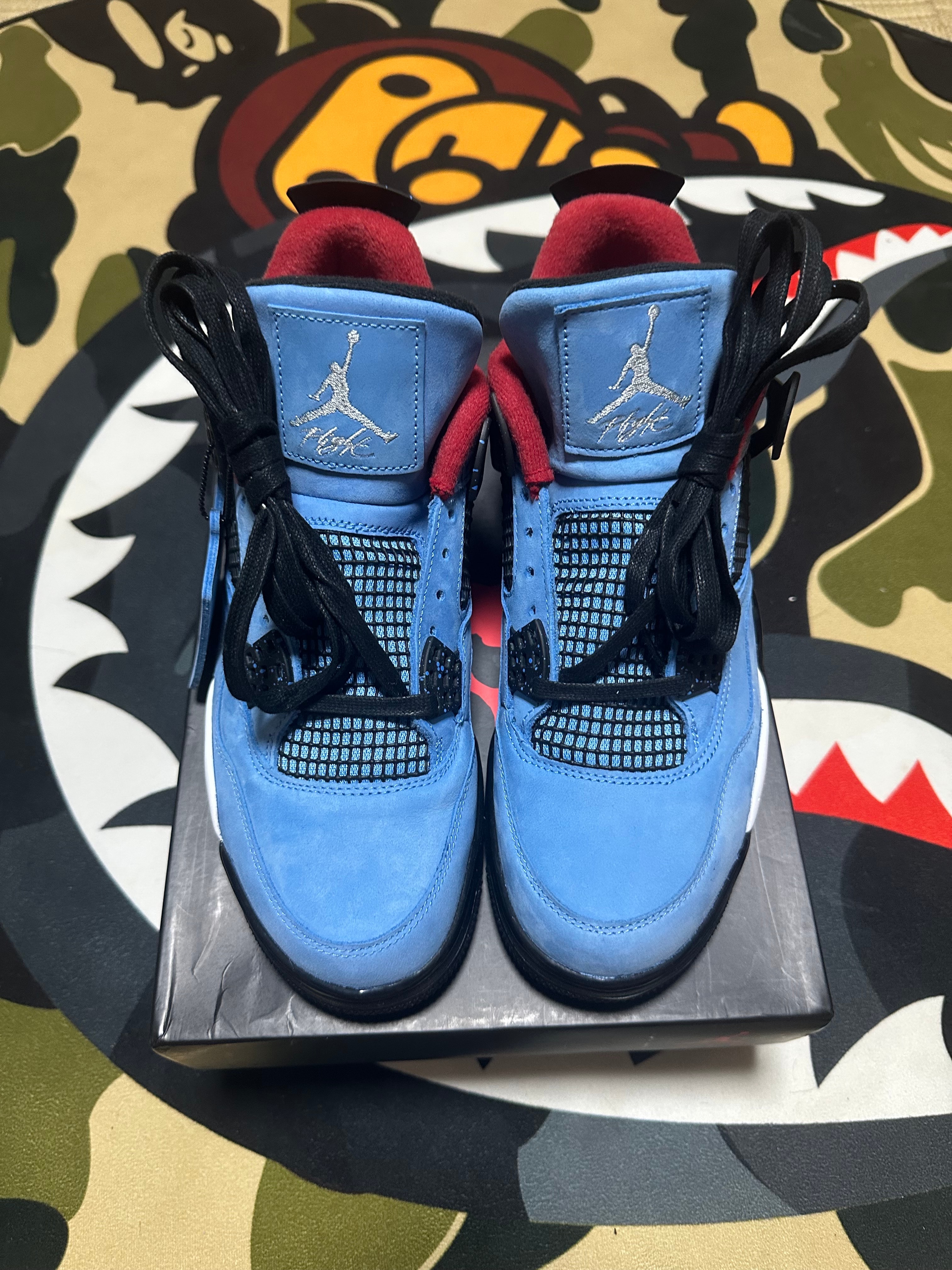 Travis Scott × Nike Air Jordan 4 Retro Cactus Jack "University Blue"
