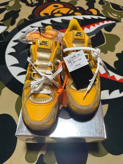 Off-White × Nike Air Rubber Dunk "University Gold"