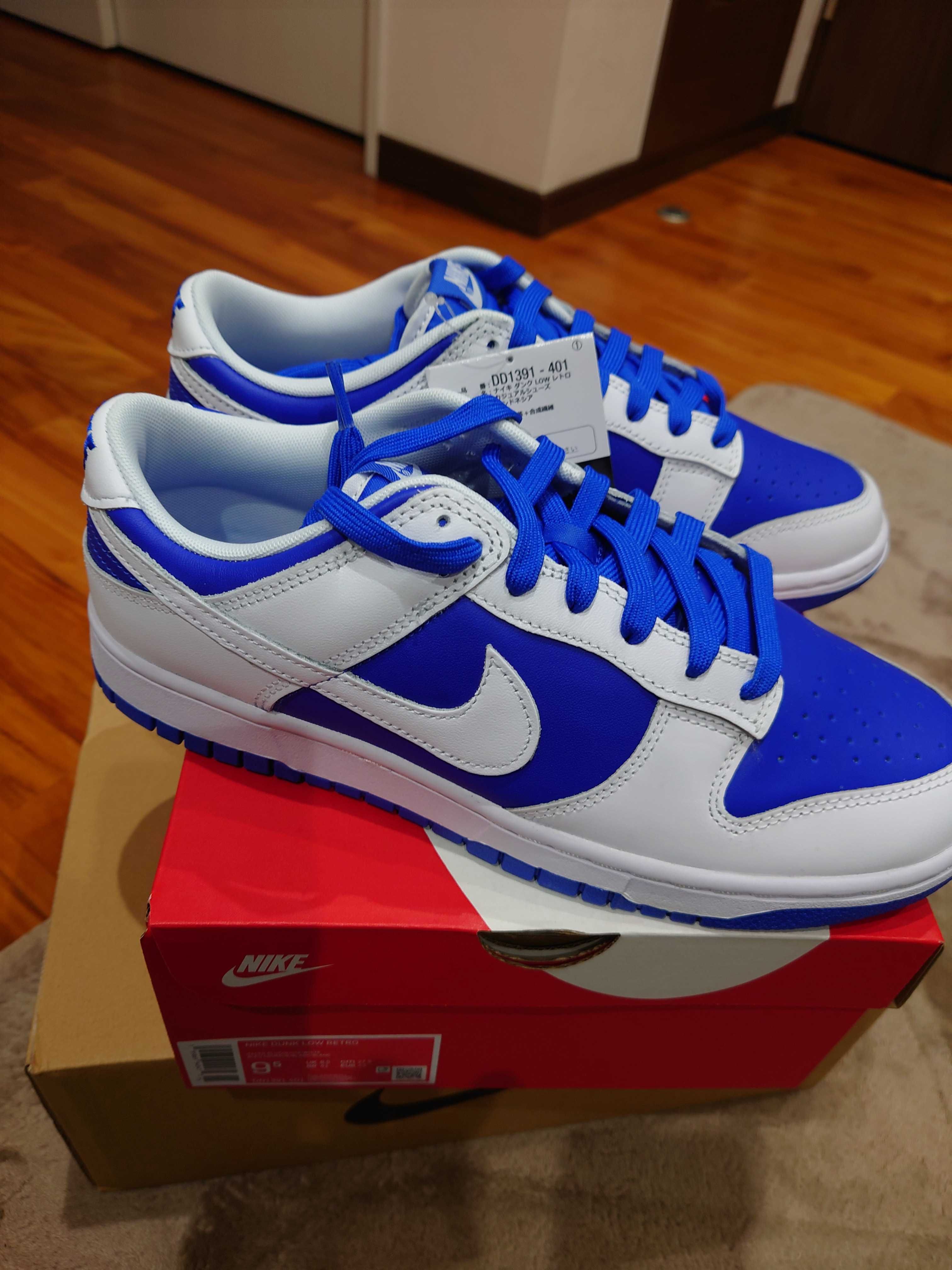 Nike Dunk Low Retro "Racer Blue and White"