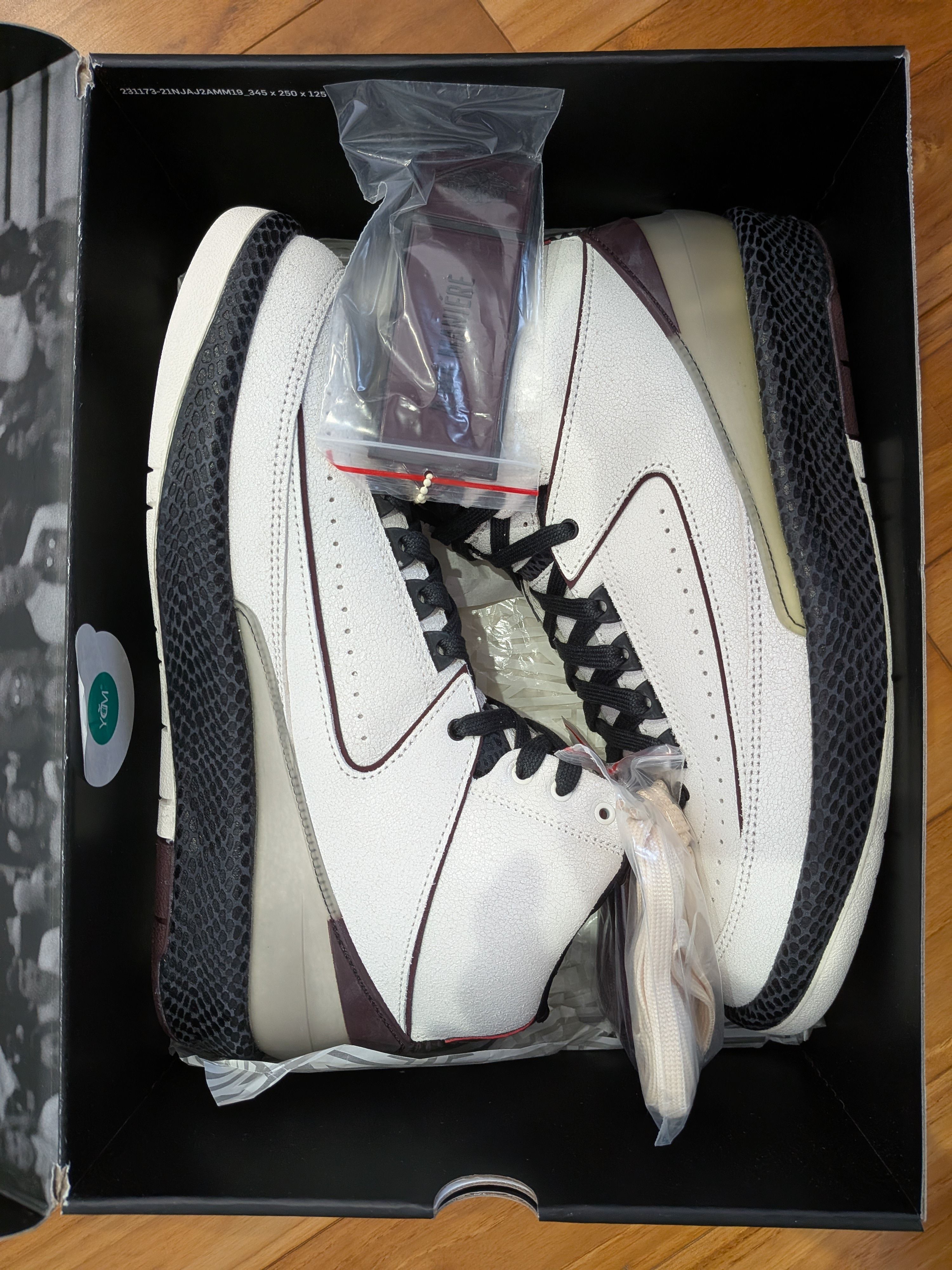 A Ma Maniere × Nike Air Jordan 2 "Airness/Sail and Burgundy"