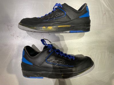 Off-White × Nike Air Jordan 2 Low "Black and Varsity Royal"