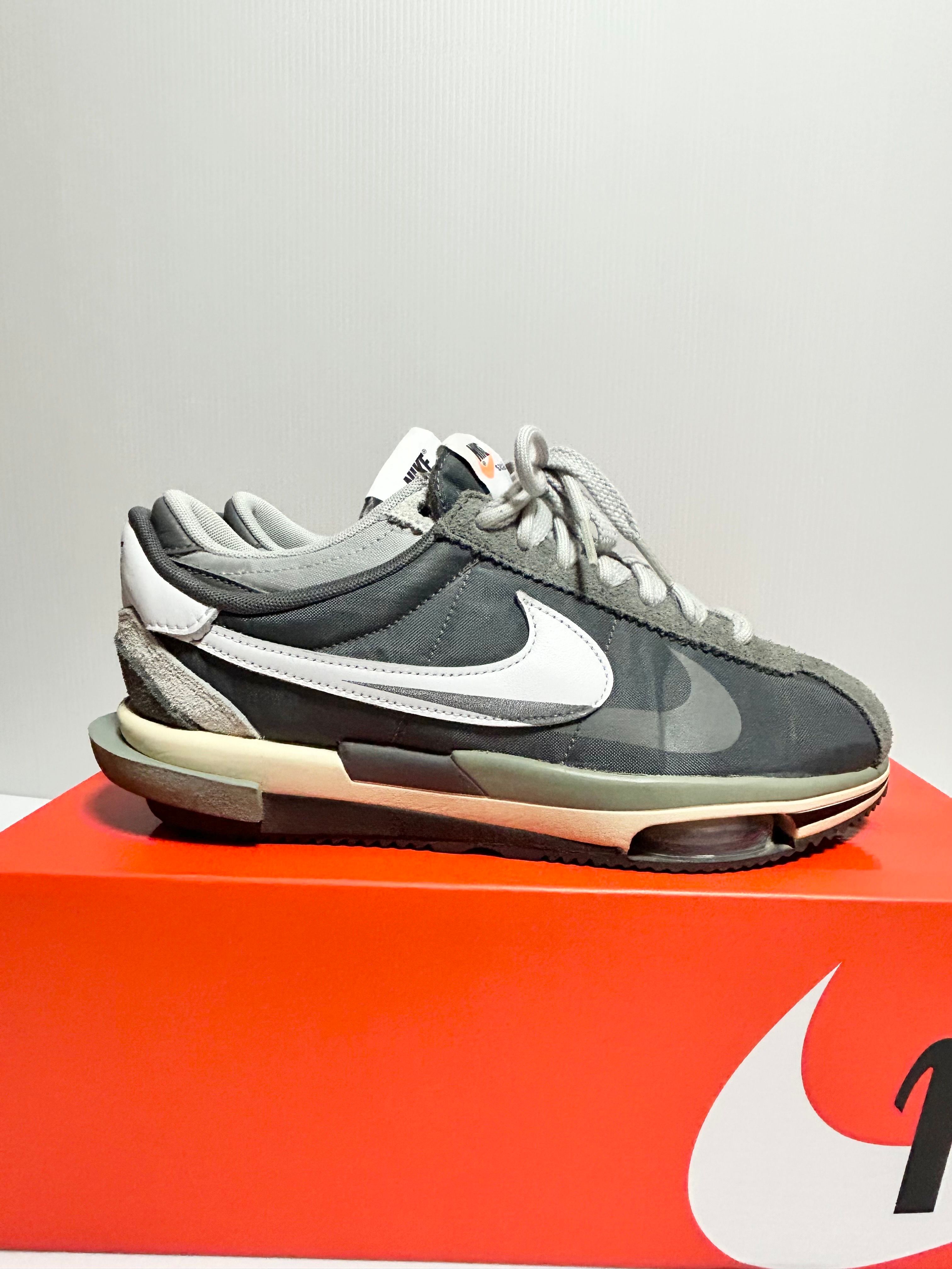 sacai × Nike Zoom Cortez "Iron Grey"