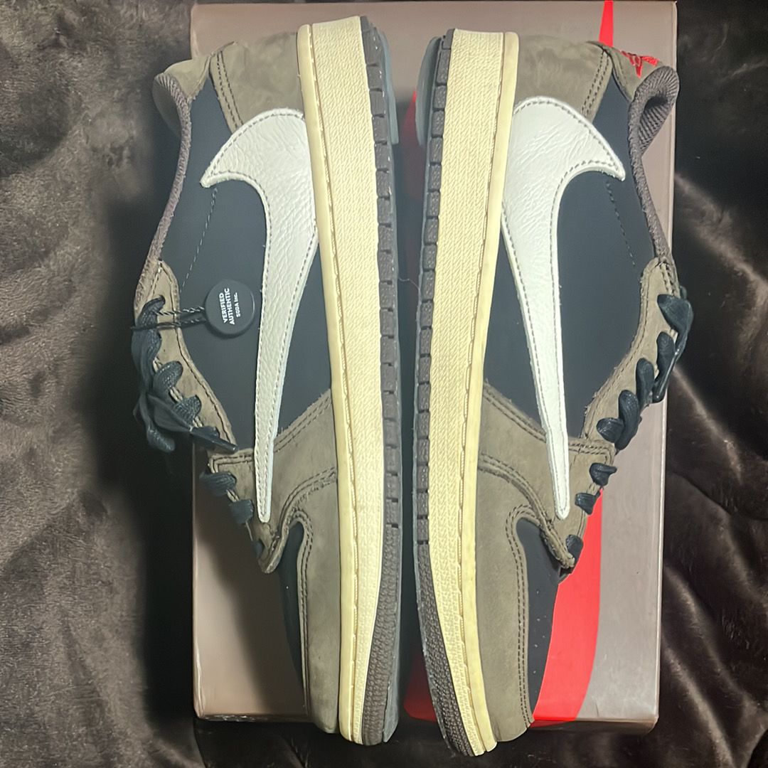 Travis Scott × Nike Air Jordan 1 Low OG SP-T "Black/Dark Mocha"