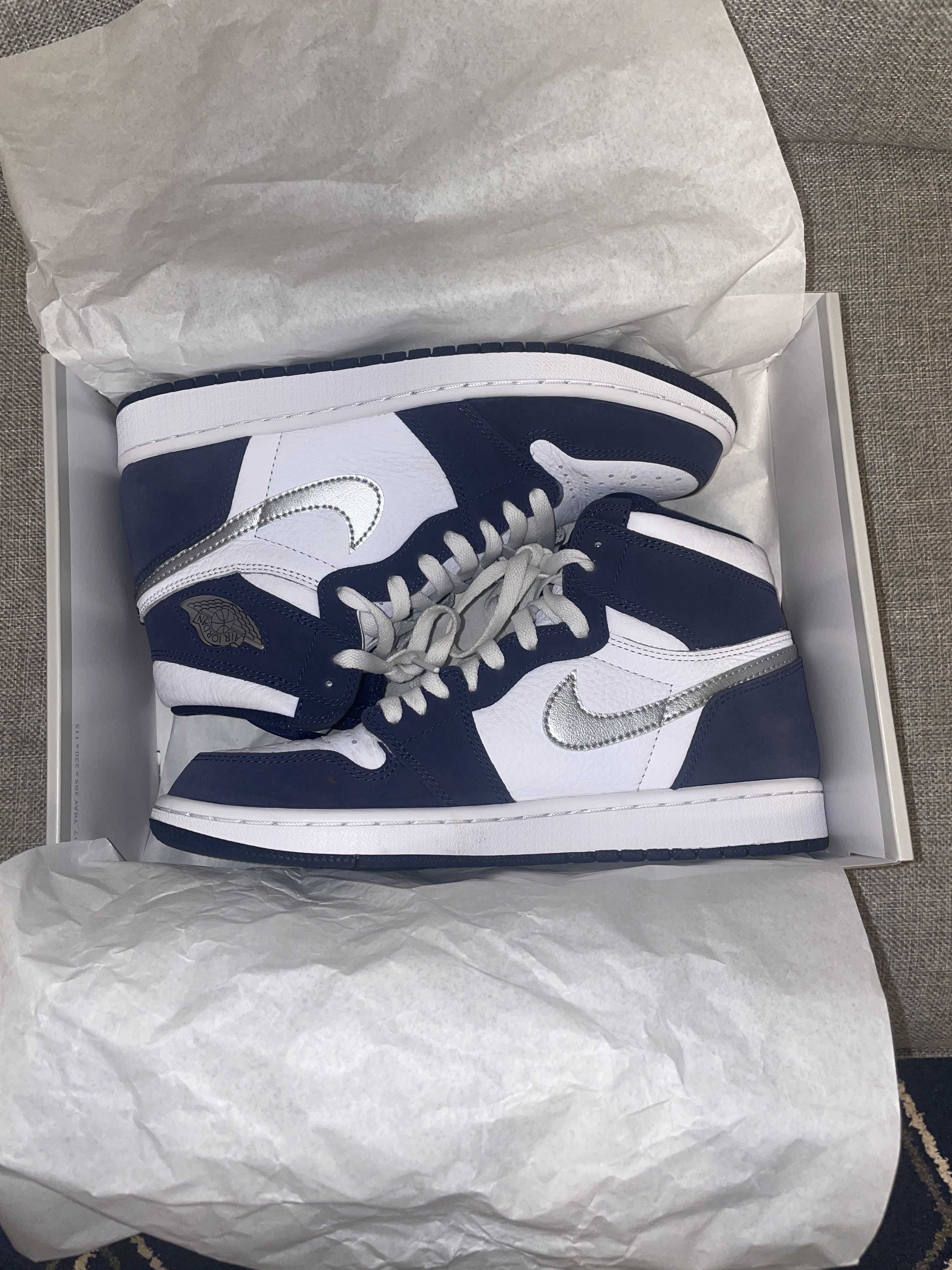 Nike Air Jordan 1 High OG CO.JP "White/Midnight Navy" (2020)(ブリーフケースなし)