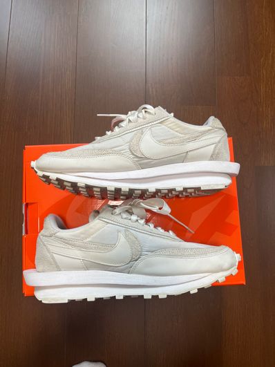 sacai × Nike LDV Waffle "Triple White"