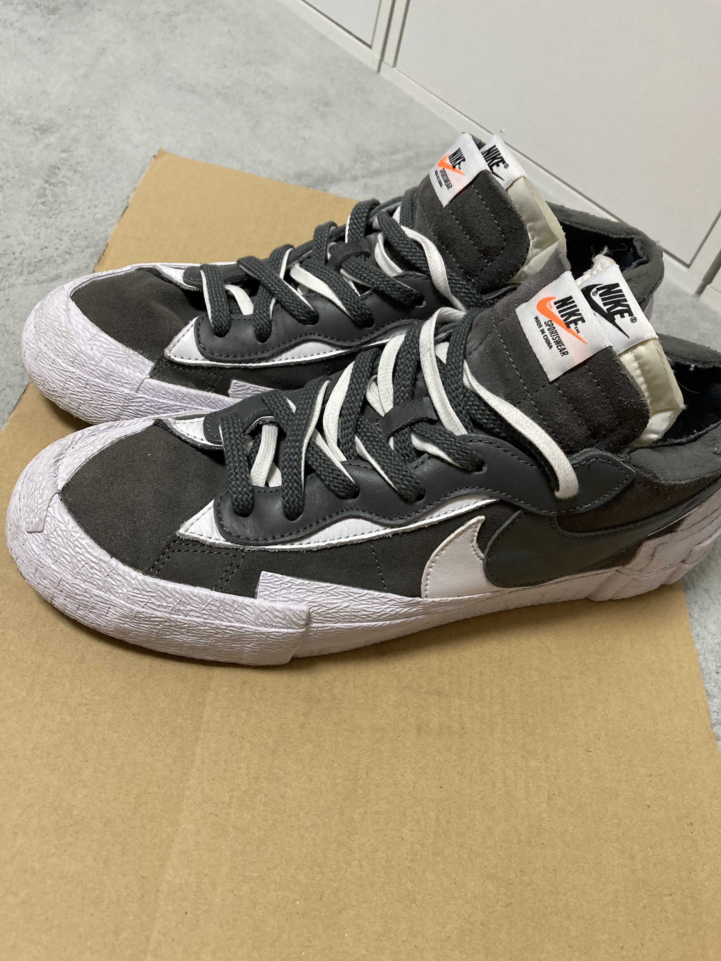 Sacai × Nike Blazer Low "Iron Grey"