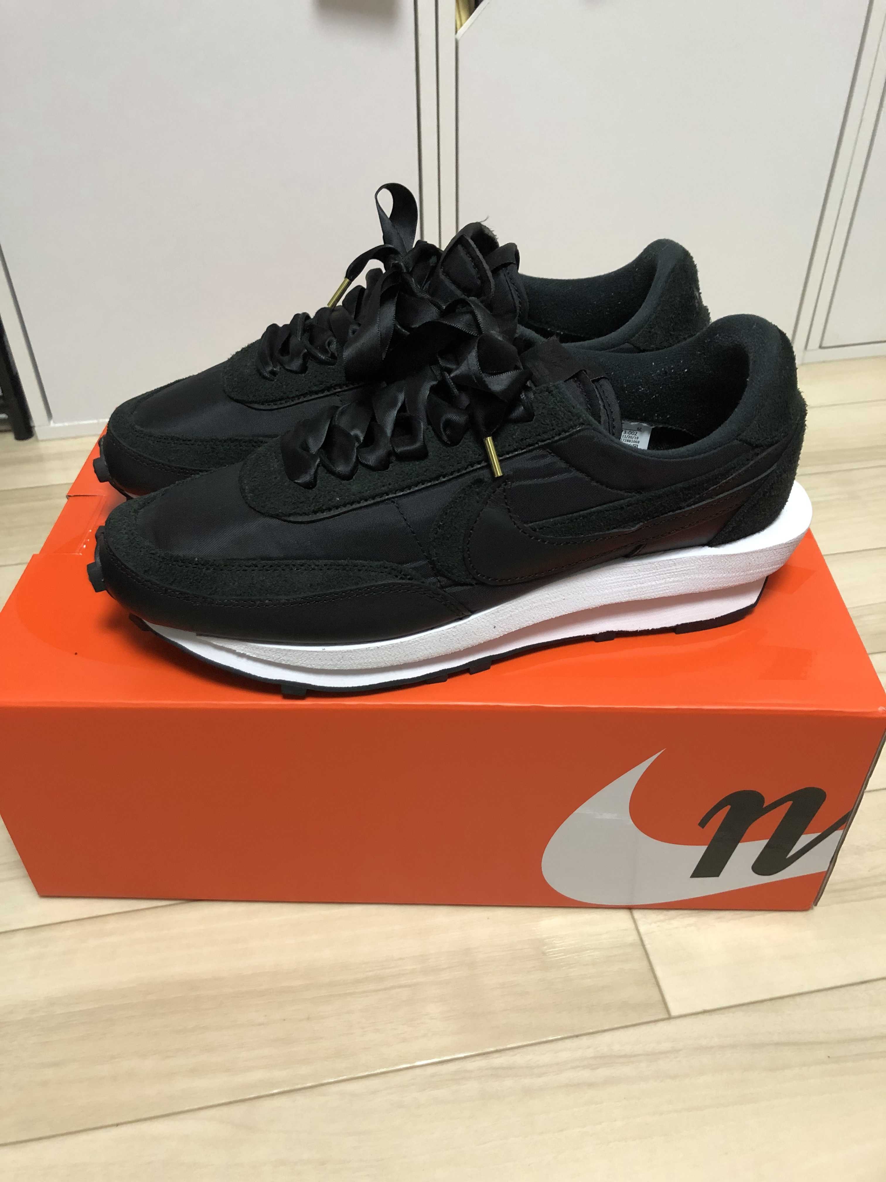 sacai × Nike LDV Waffle "Triple Black"