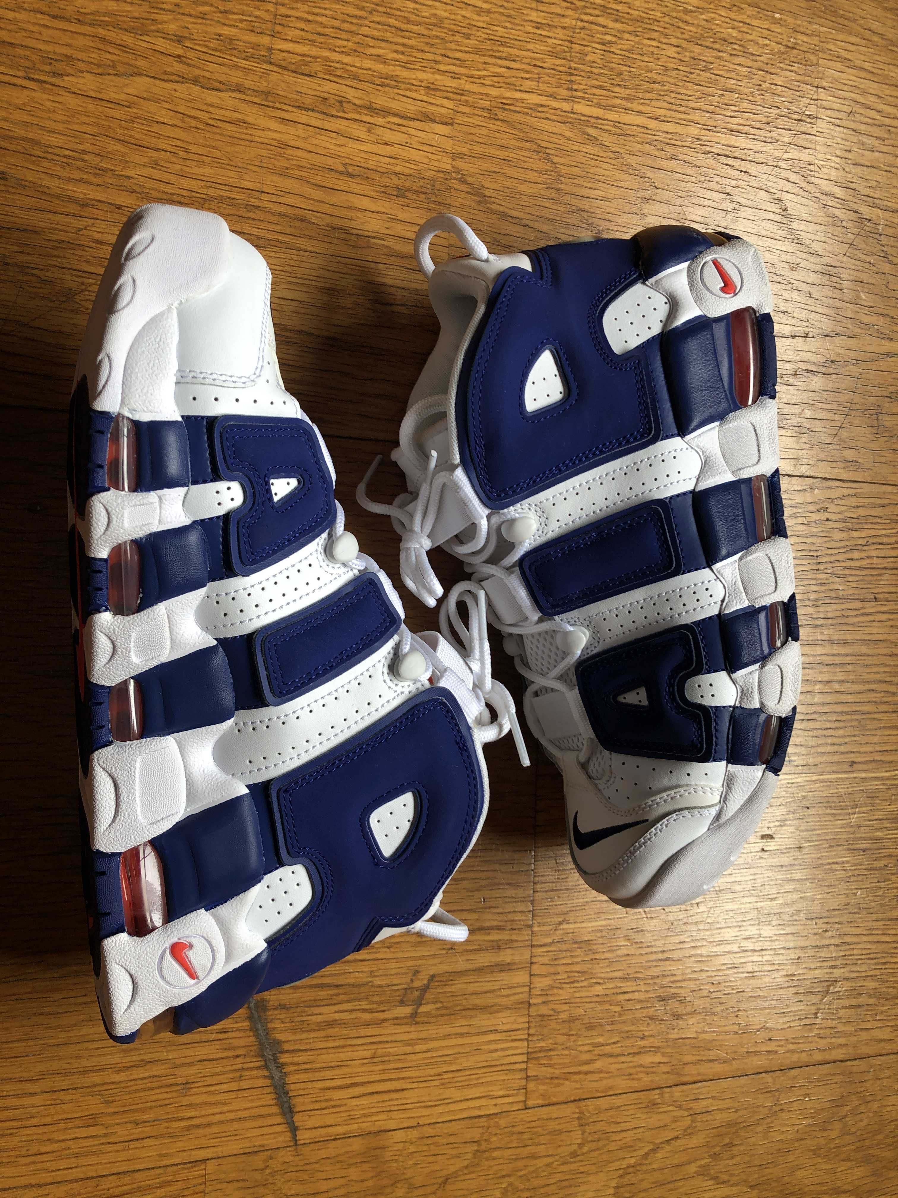 NIKE AIR MORE UPTEMPO 96 "WHITE/DEEP ROYAL BLUE"