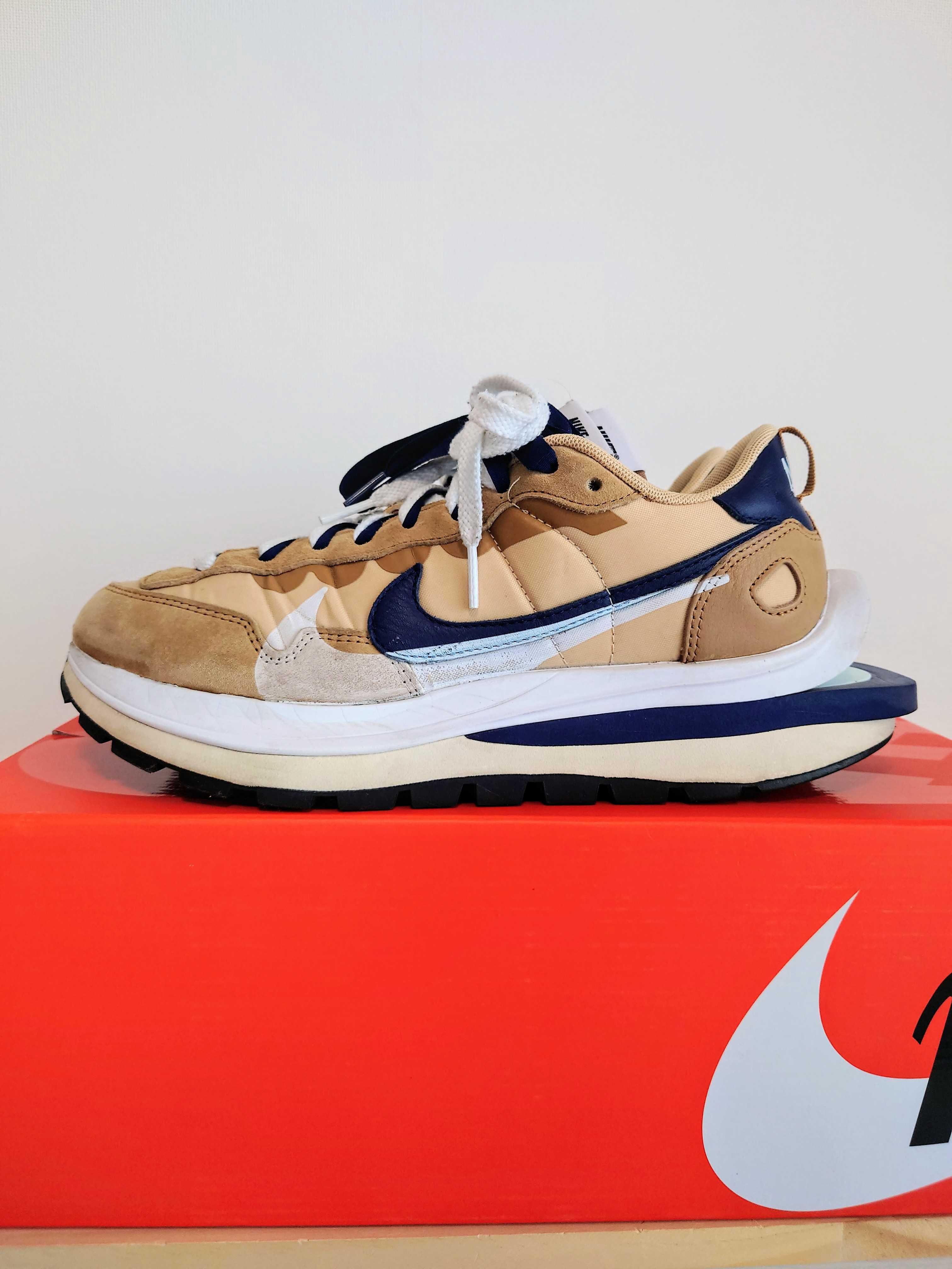 Sacai × Nike Vapor Waffle "Sesame And Blue Void"