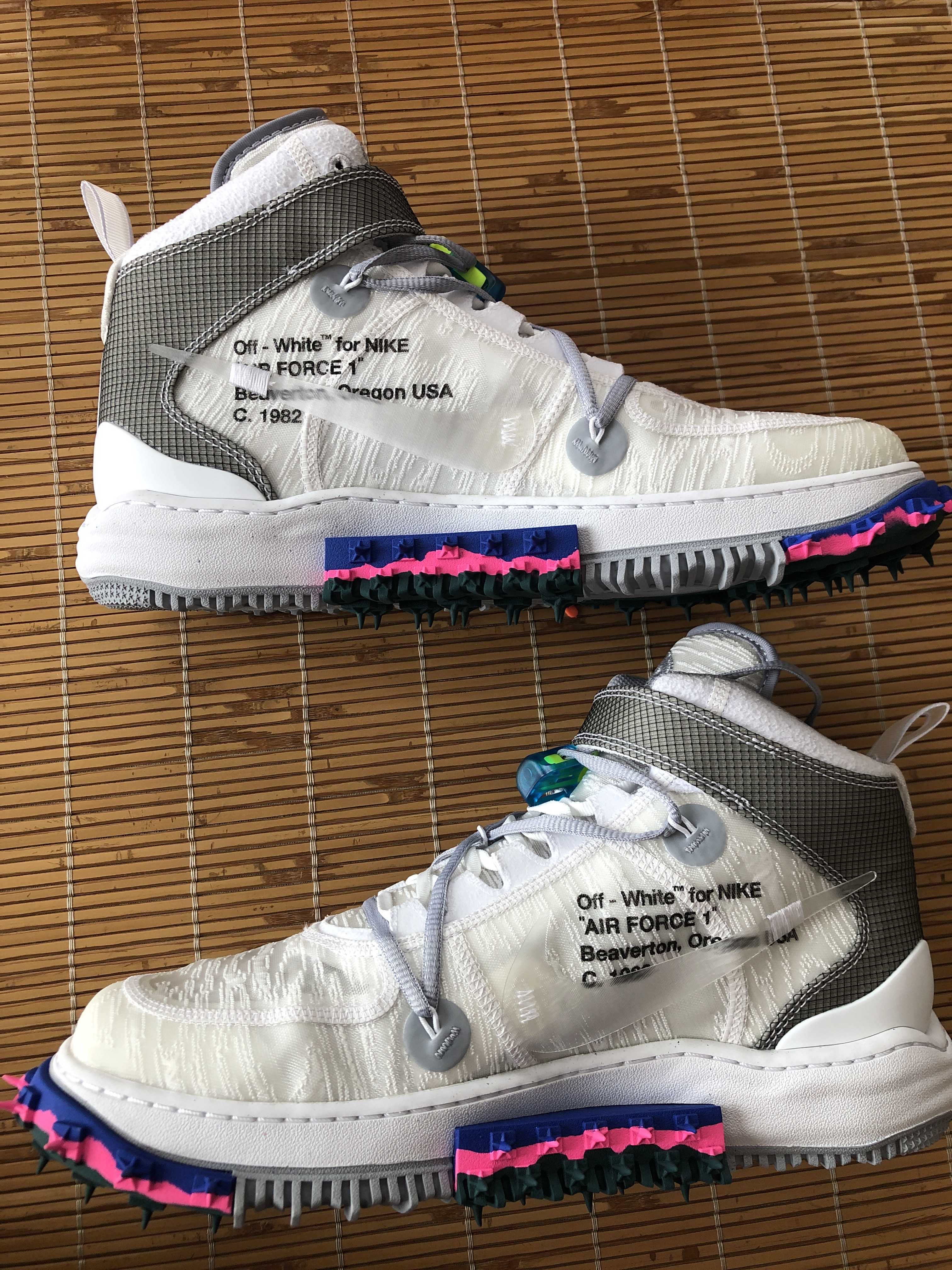 Off-White × Nike Air Force 1 Mid "White"