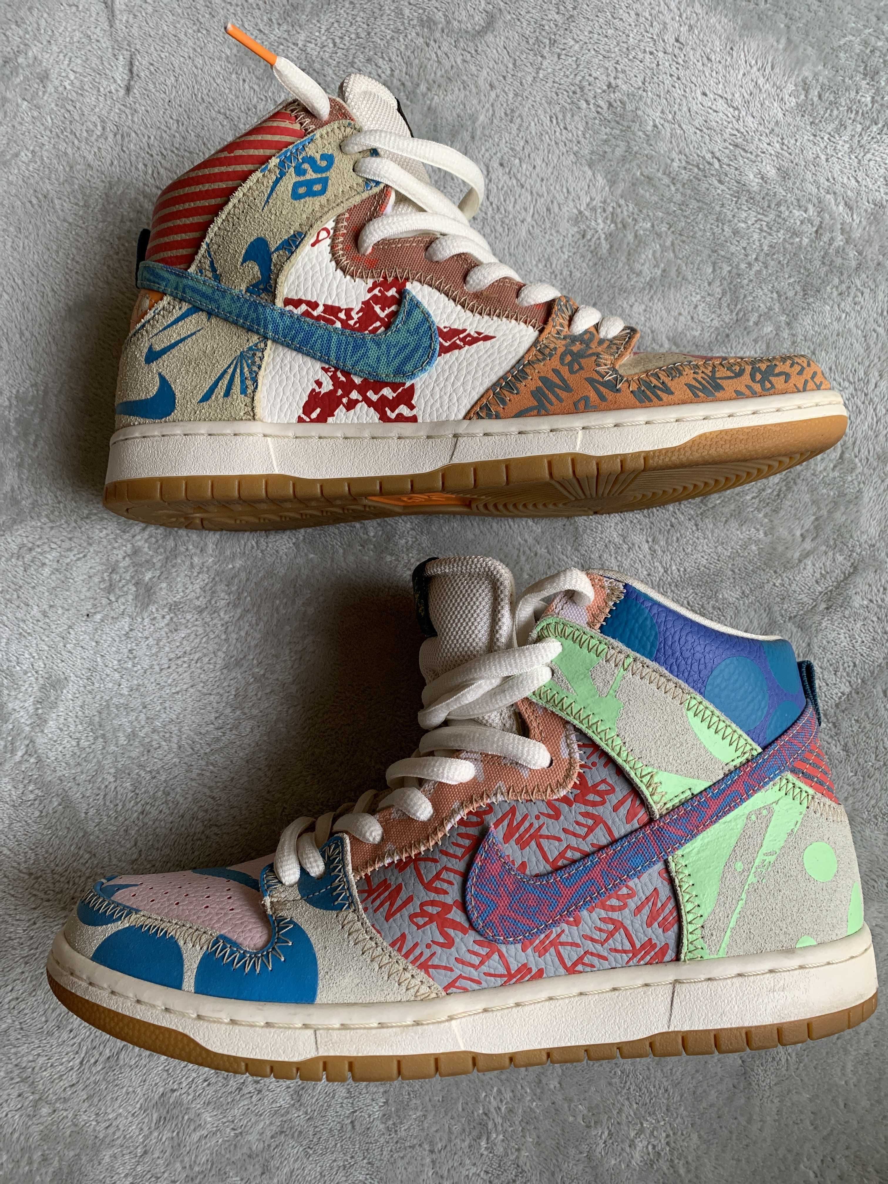 THOMAS CAMPBELL × Nike SB Dunk High "Ice Jade/Circuit Orange-Sail"