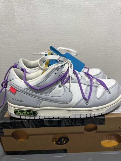 Off-White × Nike Dunk Low "Sail/Neutral Gray"