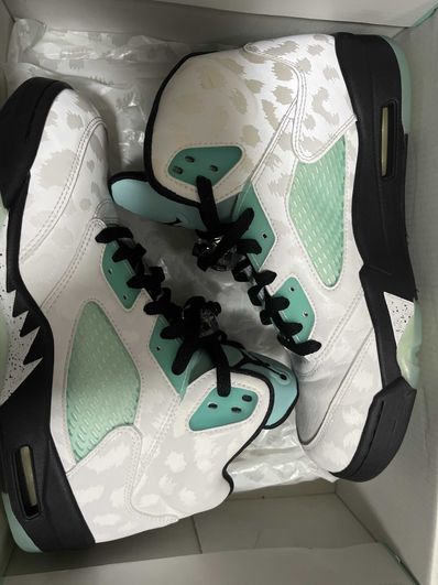 Nike Air Jordan 5 "White/Black/Island Green"