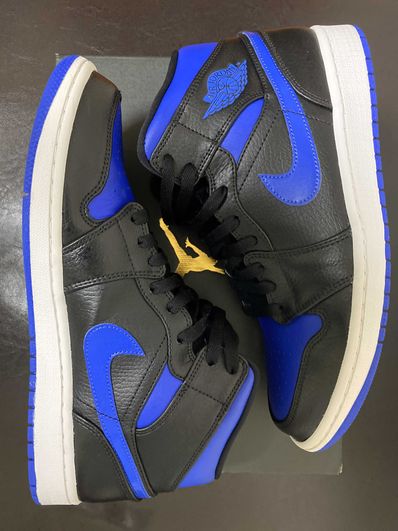NIKE AIR JORDAN 1 MID "BLACK/BLUE"