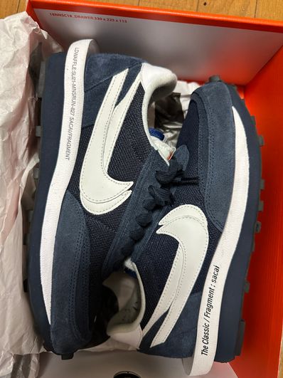 Fragment × sacai × Nike LD Waffle "Blackended Blue"