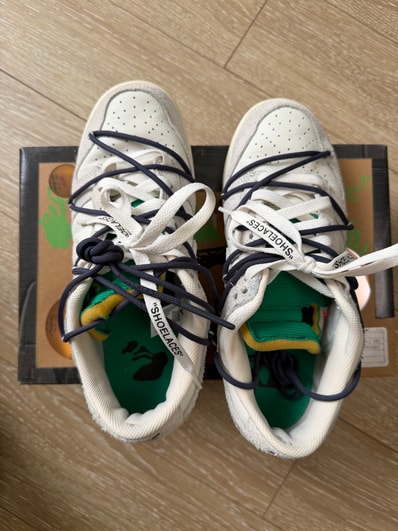 Off-White × Nike Dunk Low "Sail/Neutral Grey/Gridiron"