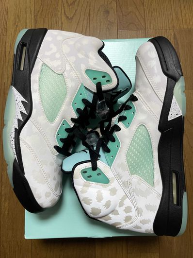 Nike Air Jordan 5 "White/Black/Island Green"