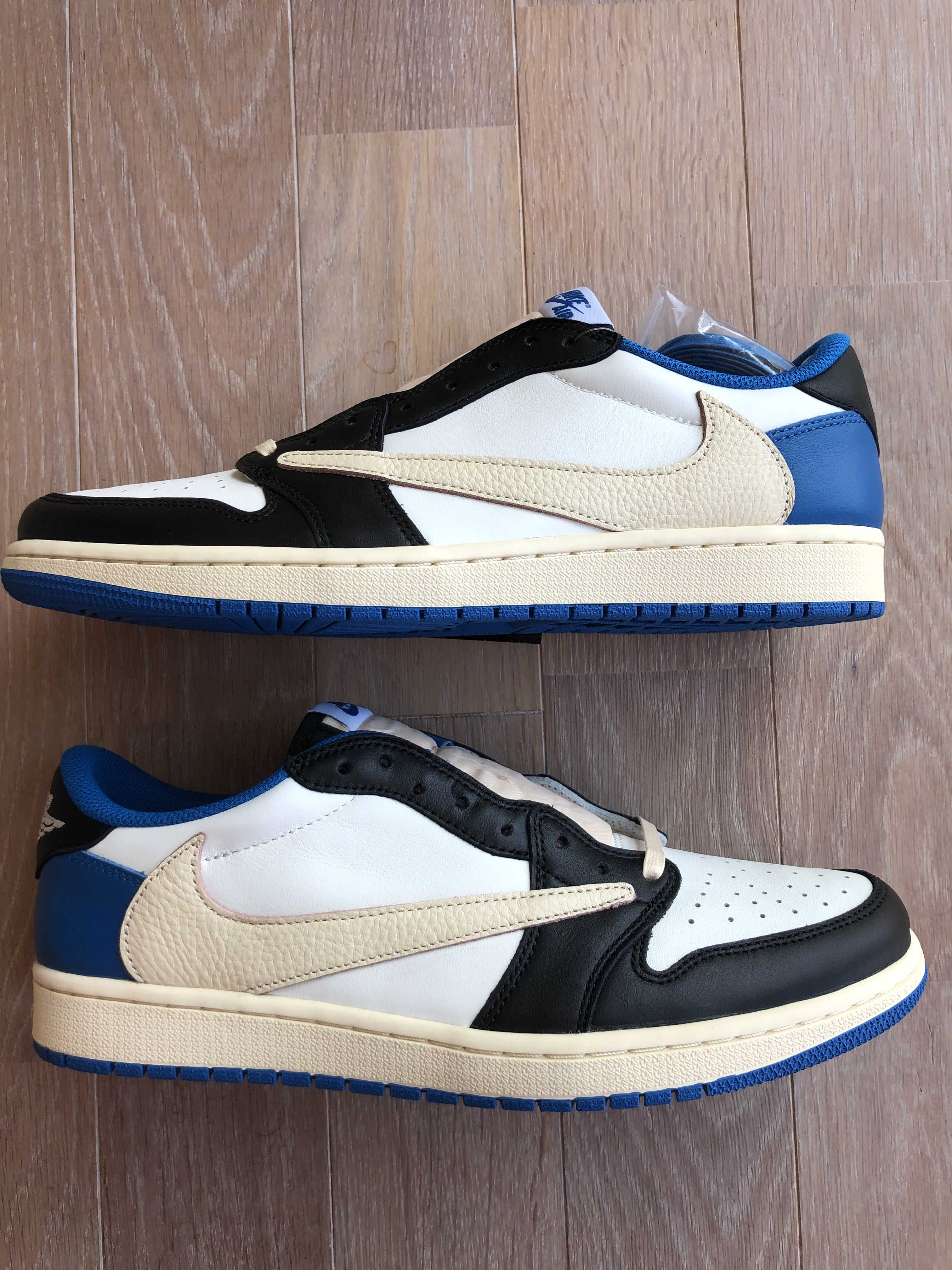 Travis Scott × fragment design × Nike Air Jordan 1 Low OG SP "Military Blue"