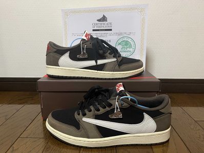 Travis Scott × Nike Air Jordan 1 Low OG SP-T "Black/Dark Mocha"