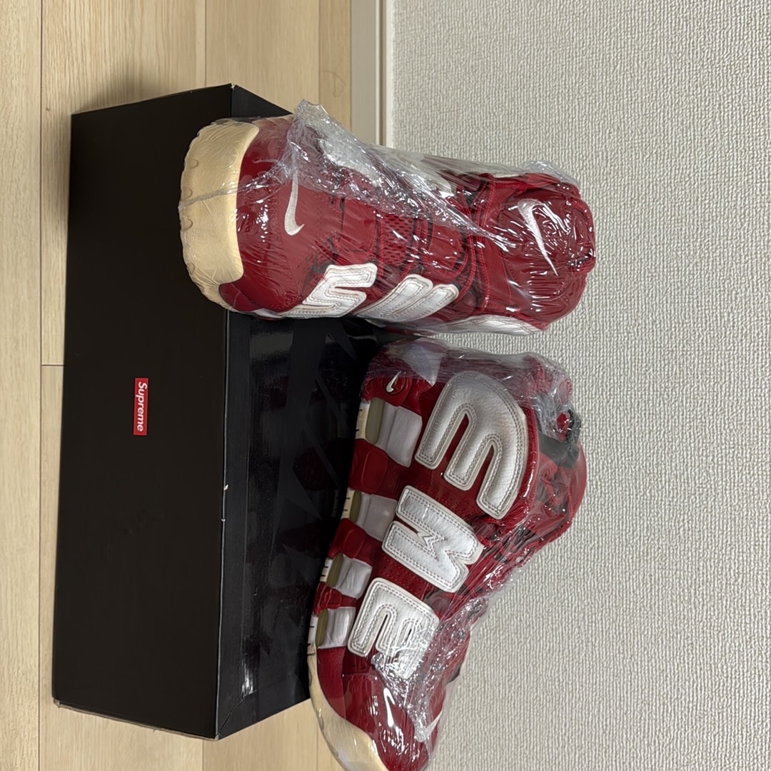 Supreme × Nike Air More Uptempo "White/Red"