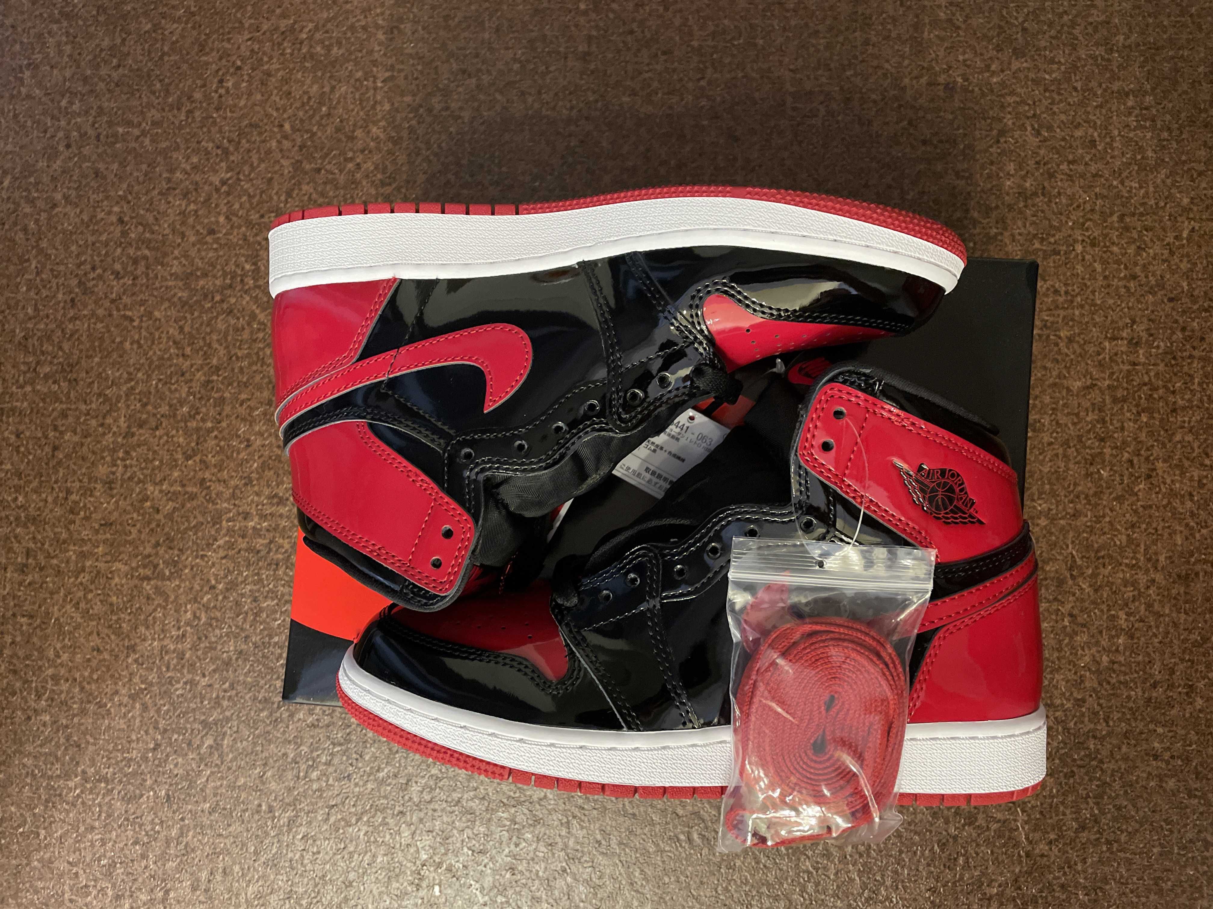 Nike GS Air Jordan 1 High OG "Patent Bred"